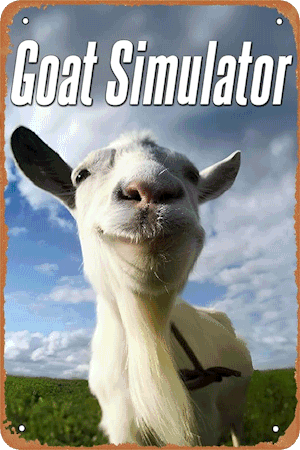 goat simulator poster