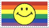 gay smiley stamp